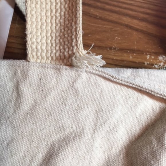 "Follow Your Heart" Canvas Tote Bag 15"x17" - Picture 8 of 9